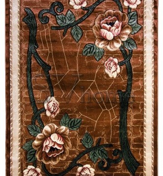 Синтетичний килим Hand Carving 0819A brown - высокое качество по лучшей цене в Украине.